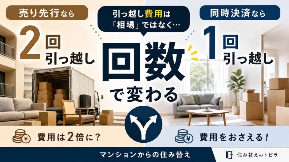 マンションから住み替え｜引っ越し費用は回数で変わる