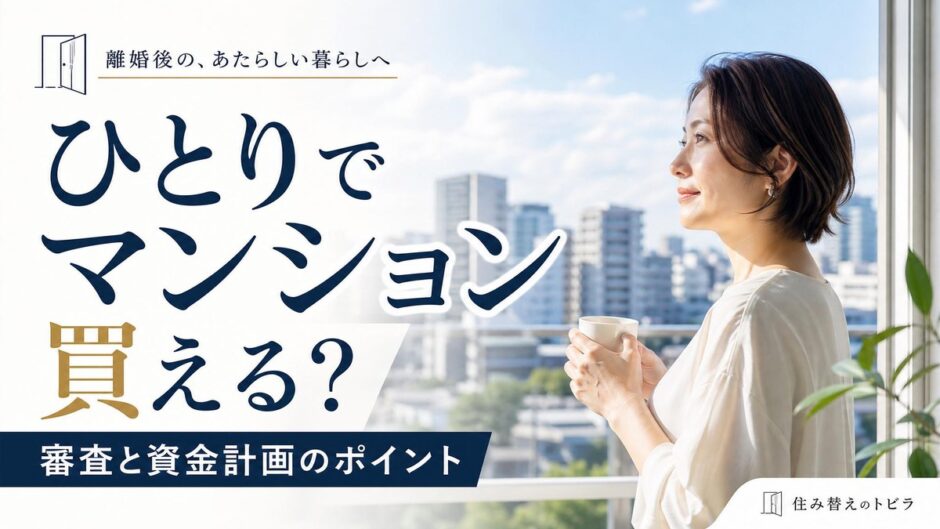 離婚後にひとりでマンション購入できる？審査と資金計画