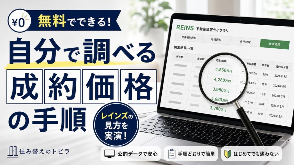 マンション相場の調べ方｜無料で成約価格を自分で調べる手順