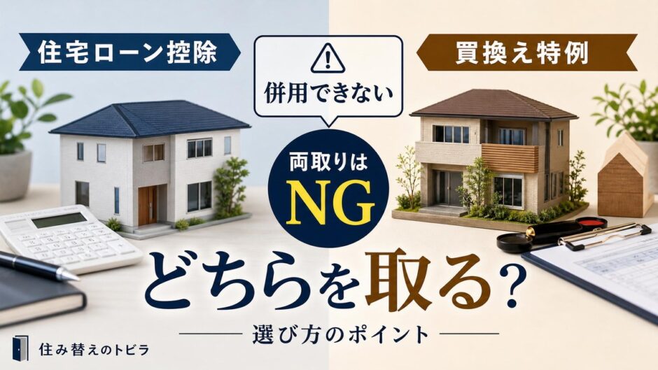 住宅ローン控除と買換え特例は併用できない｜両取りの罠と選び方