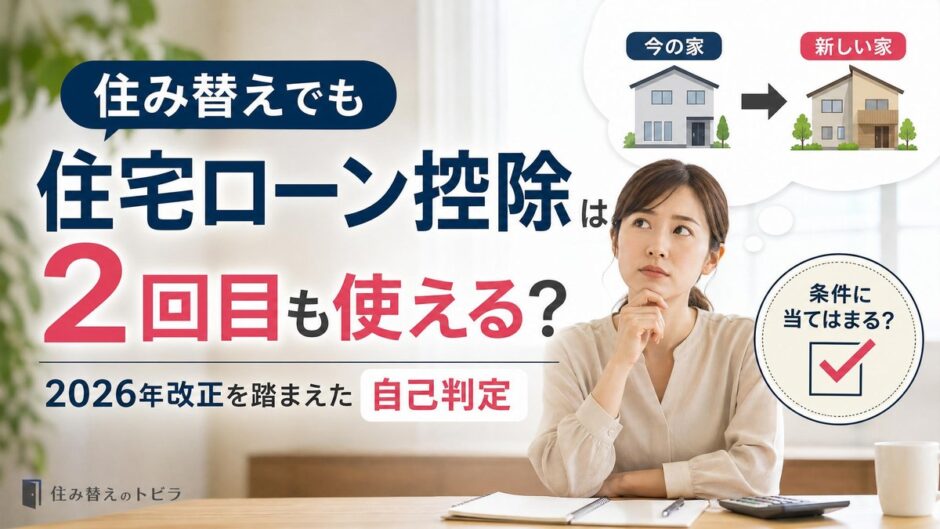 住み替えで住宅ローン控除は使える？2回目の条件と2026年改正を自己判定