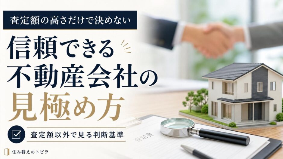 不動産会社の選び方｜査定額に頼らず信頼できる会社を見極める判断基準