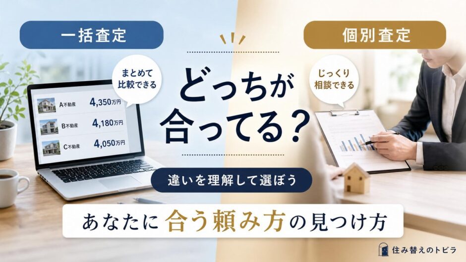 一括査定と個別査定の違いは？自分に合う選び方を解説
