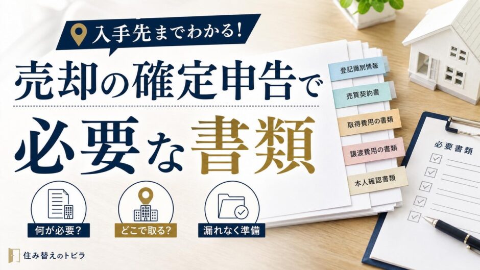 不動産売却の確定申告で必要な書類｜入手先まで一覧でわかる