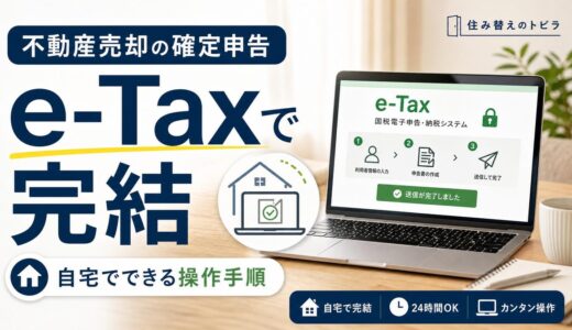 不動産売却の確定申告はe-Taxで完結｜自宅でできる操作手順