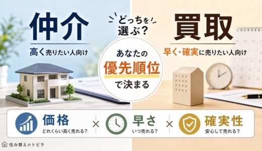 仲介と買取どっちを選ぶ？不動産の売り方の違いを価格・早さ・確実性で比較