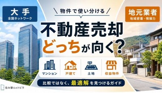 不動産売却は大手と地元どっち？物件で使い分ける比較ガイド