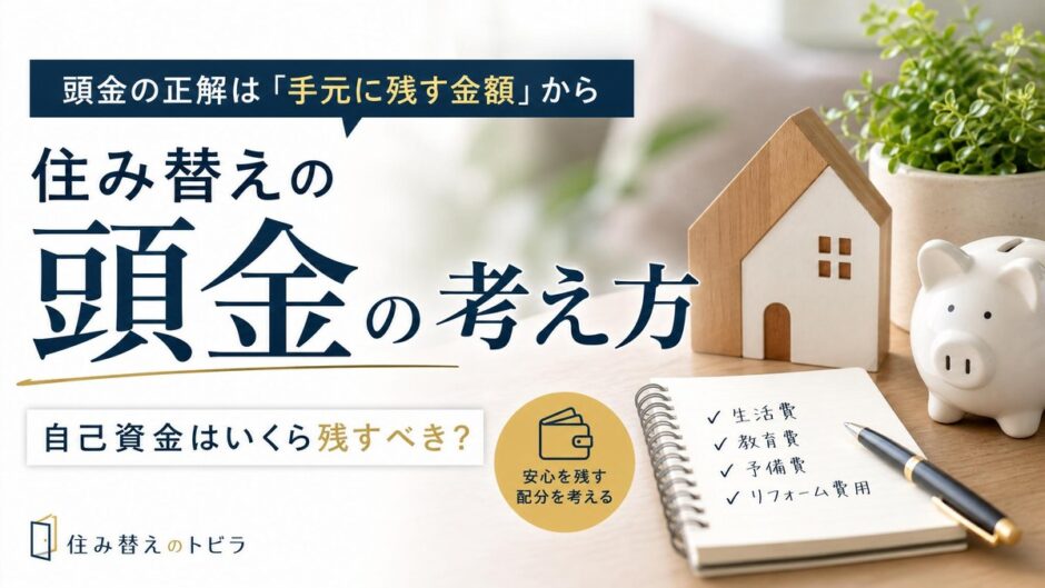 住み替えの頭金はいくら必要？自己資金をいくら残すかで決める
