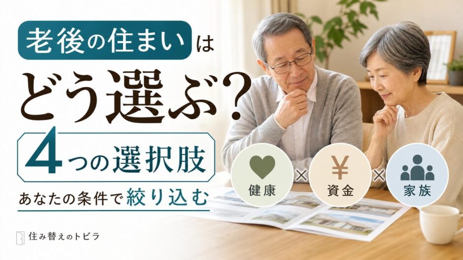 老後の住まいはどう選ぶ？4つの選択肢と健康・資金・家族で絞る方法