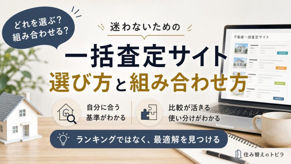 不動産売却の一括査定サイトおすすめ7選｜選び方と組み合わせ方