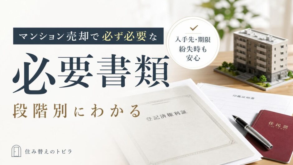 不動産売却の必要書類を段階別に一覧｜入手先・期限・紛失時も