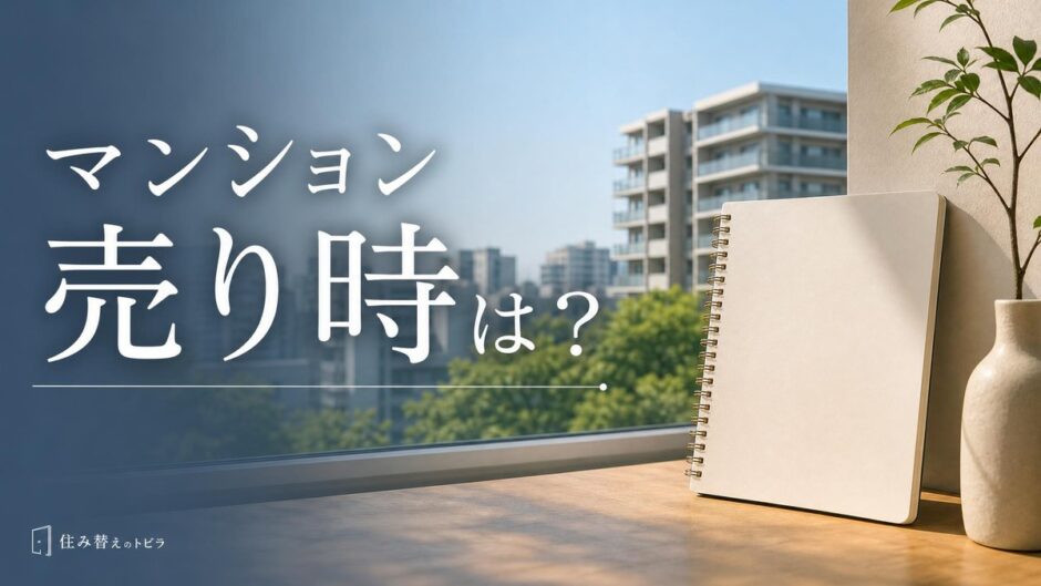 マンションの売り時はいつ？市況・築年数・税金で見極める