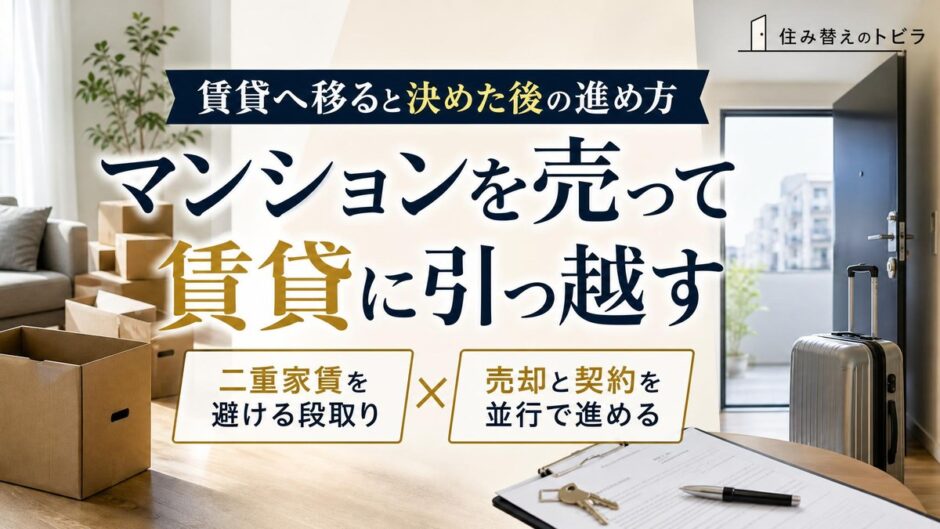 マンションを売って賃貸に引っ越す進め方と費用・審査