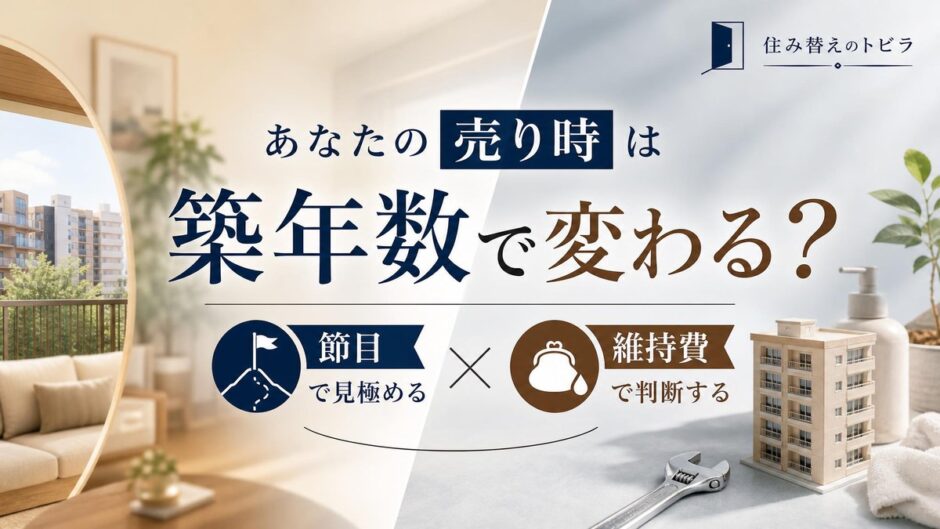 マンションの売り時は築年数で変わる｜節目と維持費で測る