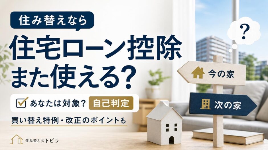 住み替えで住宅ローン控除は使える？2回目の条件と2026年改正を自己判定
