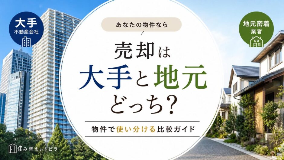 不動産売却は大手と地元どっち？物件で使い分ける比較ガイド