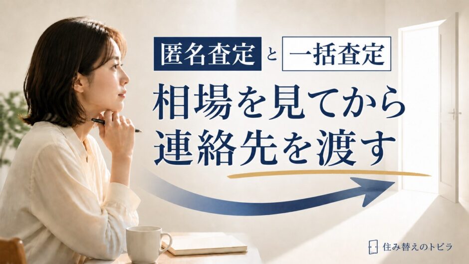 匿名査定と一括査定の違い｜いつ連絡先を渡すかで決める進め方