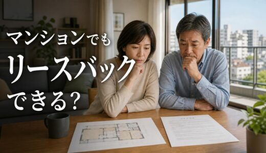 リースバックはマンションでも使える？戸建てと違う点・断られる条件・損をしない契約条件