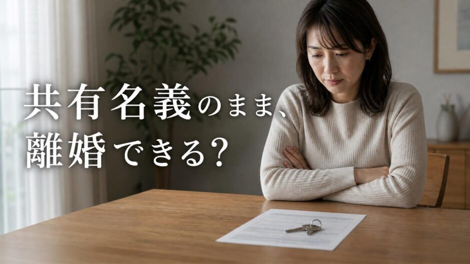 夫婦共有名義のマンションは離婚でどう整理する？取り分の基準とローン・税金