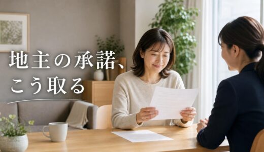 借地権マンションの売却に地主の承諾は要る？確かめ方・手順・承諾料の交渉