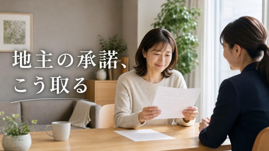 借地権マンションの売却に地主の承諾は要る？確かめ方・手順・承諾料の交渉