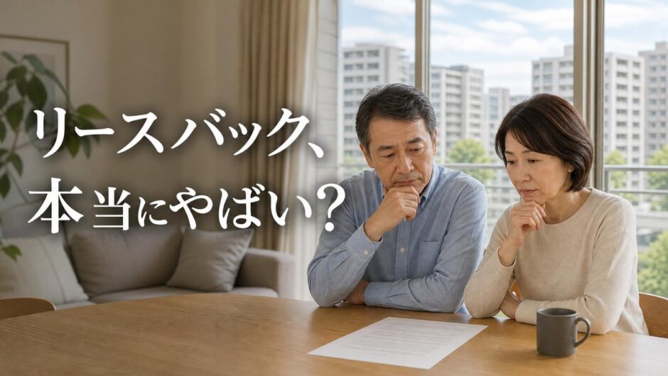 リースバックのデメリットは本当にやばい？実態調査で測り、契約で消せるかを分ける
