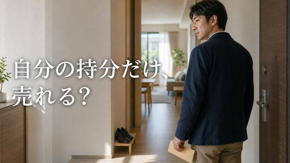 マンションの共有持分だけ売る方法｜同意なしで売れる根拠と売り先・流れ・税金
