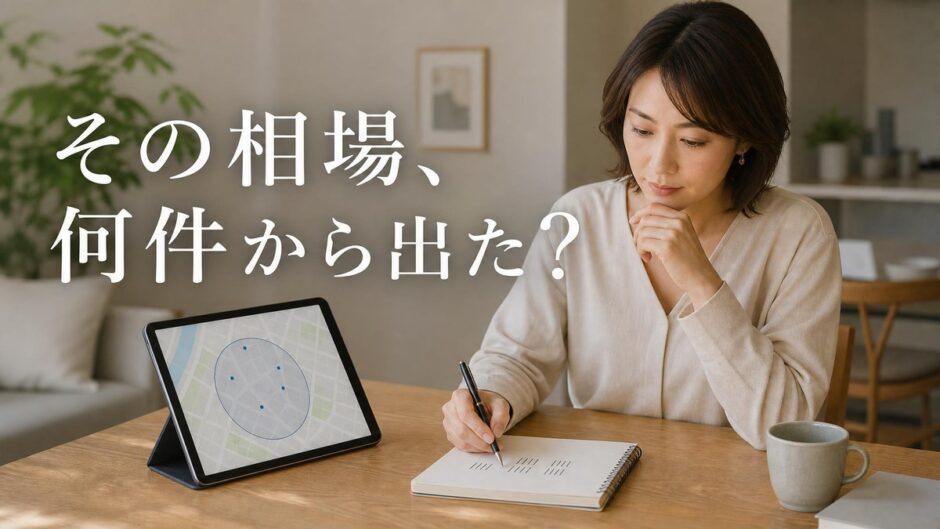 SUMiTAS10秒査定の相場は500m・2年の事例から｜自分で幅を測る手順
