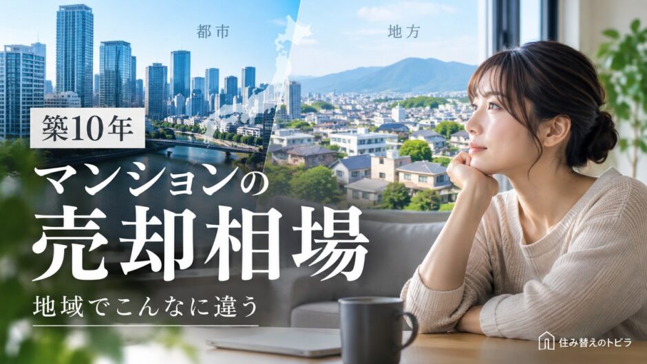 築10年マンションの売却相場｜地域差と自分の部屋の調べ方