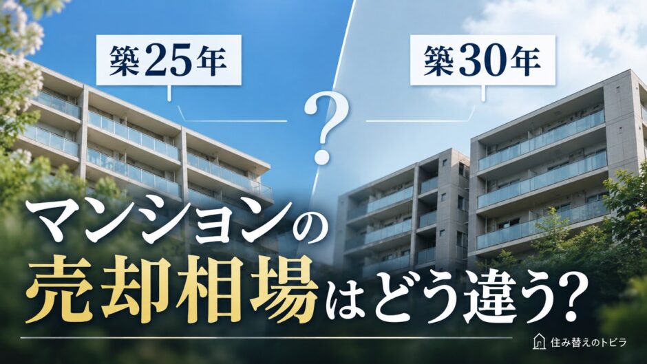 築25年マンションの売却相場｜築30年との違いと価格の調べ方