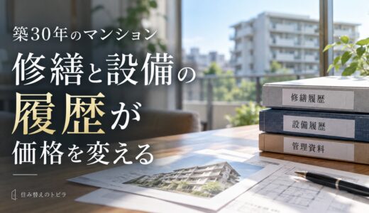 築30年のマンション売却｜修繕と設備の履歴を価格に生かす進め方