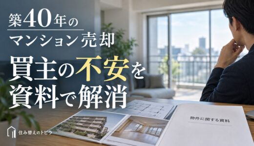築40年のマンション売却｜買主の不安を資料で解消する売り方