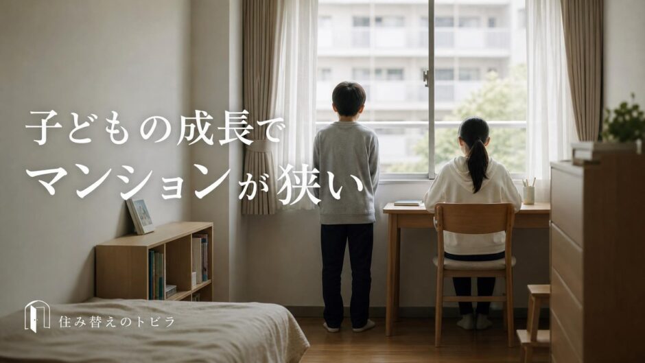子供の成長でマンションが狭い｜限界が来る段階と住み替えの決め方