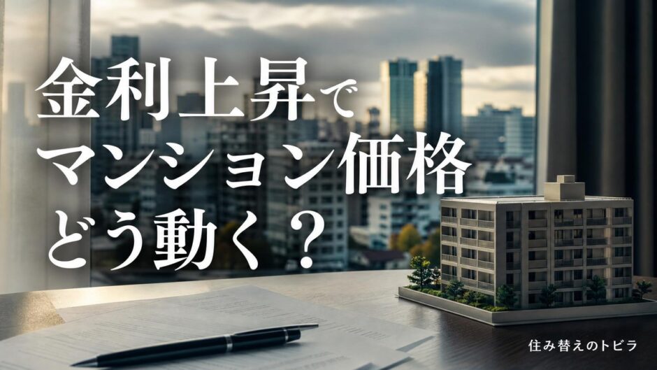 金利上昇でマンション価格はどう動く｜3つの経路と出やすい物件