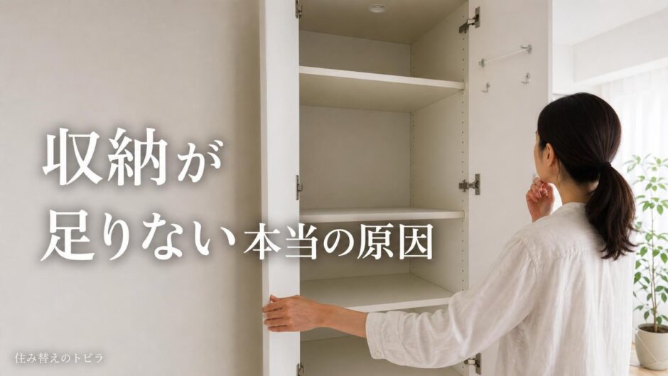 マンションの収納が足りない｜原因の見分け方と住み替えの判断基準