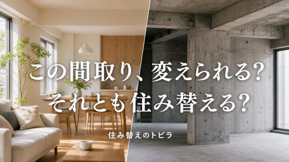 マンションの間取りに不満｜変えられる不満と住み替えるべき不満の線引き