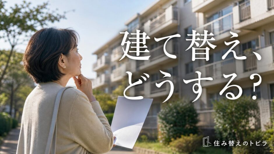 マンションの建て替えと住み替え｜決議の前後で変わる選択肢と売る時期