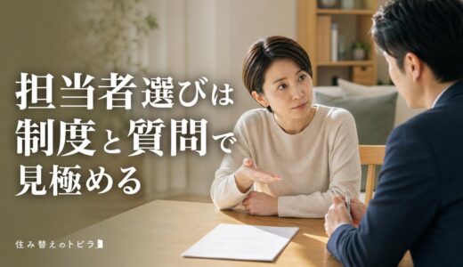 不動産会社の担当者の選び方｜営業マンを制度と質問で見極める