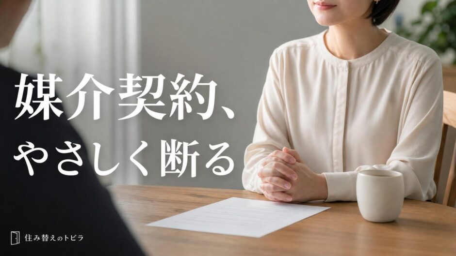 媒介契約の断り方｜他社に決めたときの文例と引き止めへの返し方