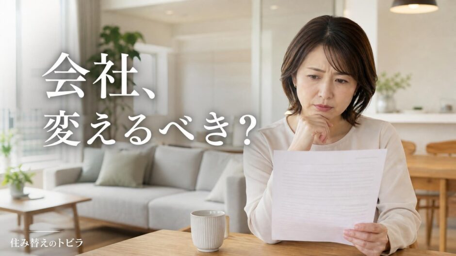 マンションが売れないとき不動産会社を変えるべき？判断基準と乗り換えの段取り