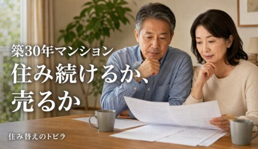 築30年マンションの住み替え｜住み続けるか売るかの判断基準と売るコツ