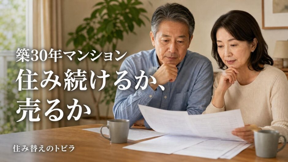 築30年マンションの住み替え｜住み続けるか売るかの判断基準と売るコツ