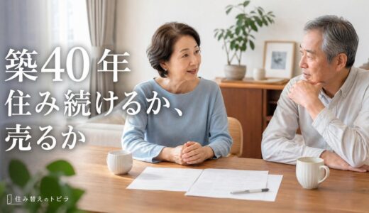 築40年マンションの住み替え｜売るべきか住み続けるかの判断と住み替え先