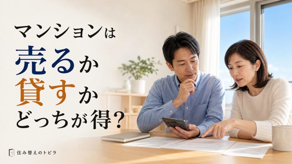 マンションは売るか貸すかどっちが得？10年の収支シミュレーション