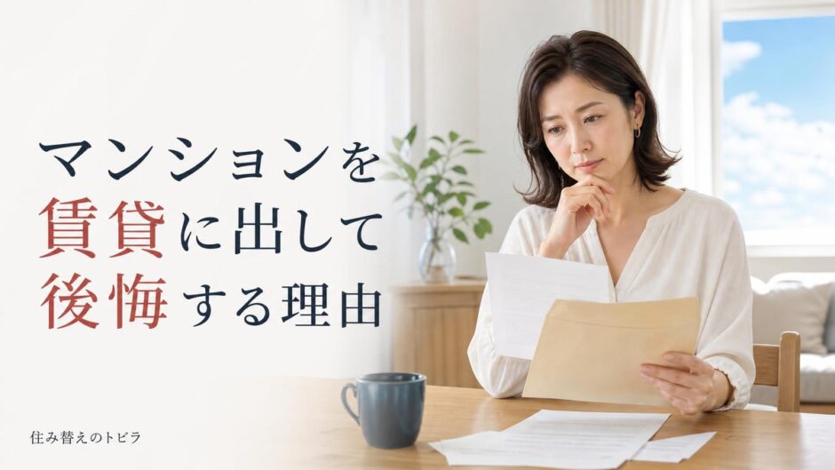 マンションを賃貸に出して後悔する5つの理由と防ぐ契約・出口