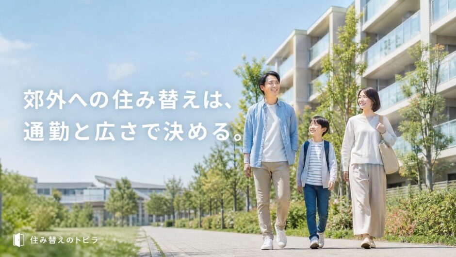 郊外マンションへの住み替え｜都心の駅近とどっちを選ぶかと注意点