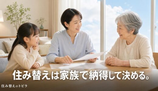 住み替えで家族を説得する進め方｜子どもの転校と同居の親の反対への対処