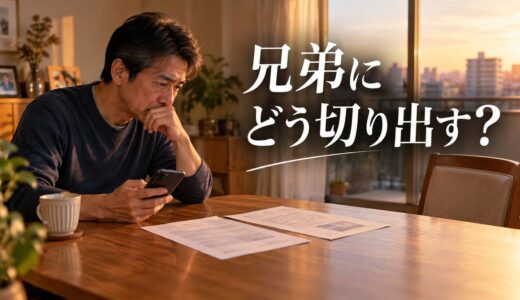 相続したマンションを売りたい。兄弟にどう切り出す？最初のひと言と3枚の資料