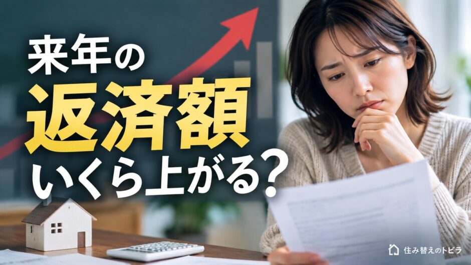 変動金利の5年ルール見直しで来年の返済額はいくら上がる？借入年別の早見表