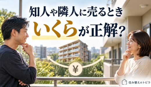知人や隣人にマンションを売るならいくら？相場から手数料分を引いた額が下限